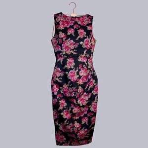 Vesper antique floral print all over dress